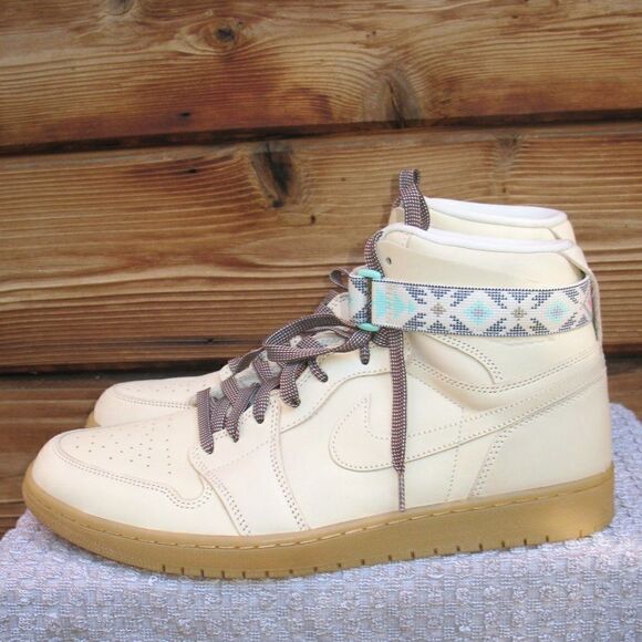 Nike Air Jordan 1 Retro High Strap N7 Sneakers Basketball Shoes Light Cream 14 - Picture 2 of 14